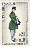 Journée du timbre 1967 - Facteur du second empire