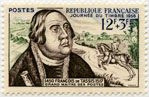 Journée du timbre 1956 - François de Tassis, Grand Maître des postes (1450-1517)