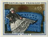Edouard Manet - "Madame Manet au canapé bleu"