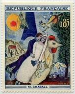 Marc Chagall - "Les mariés de la Tour Eiffel"