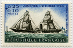Journée du timbre 1965 - Paquebot Poste "La Guienne" (1860)