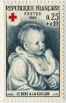 Croix-Rouge 1965 - Le bébé à la cuiller