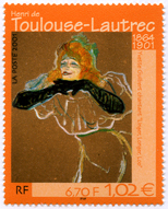 Henri de Toulouse-Lautrec (1864-1901) - "Yvette Guilbert chantant 'Linger, Longer, Loo'"