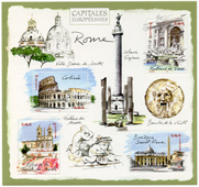Bloc-feuillet Capitales Euopéennes - "ROME"