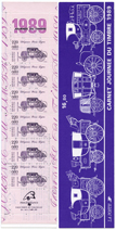 Carnet Journée du timbre 1989 - Diligence Paris-Lyon