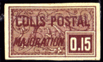 Colis-Postal, Majoration (non dentelé)