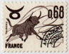 Préoblitéré - Signe du Zodiac, Taureau