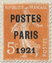 préoblitéré - Semeuse POSTES PARIS 1921