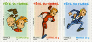 Triptyque Fête du timbre 2006 - "Spirou et Fantasio"